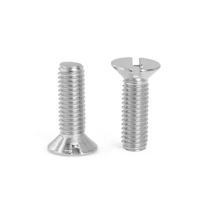 پیچ های سر 80 درجه slotted countersunk کوتاه