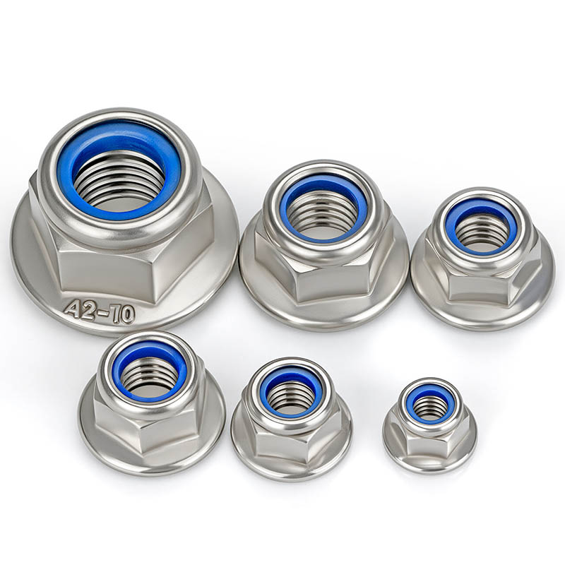 مهره قفل نایلونی با فلنج