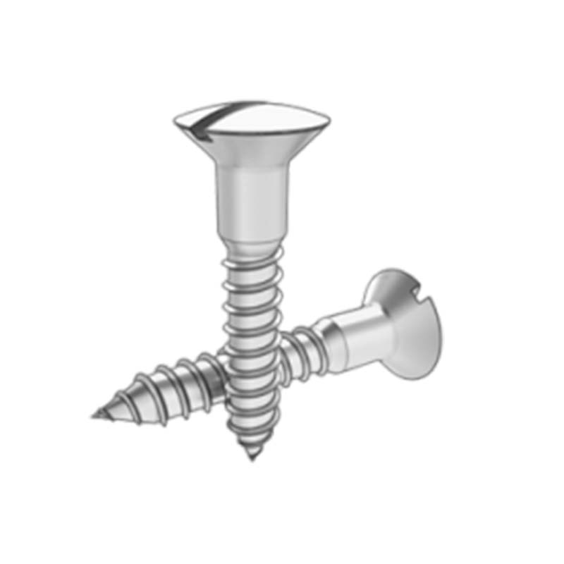 پیچ چوبی سر کنترسونک برجسته شکافدار